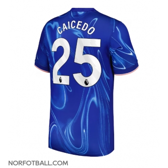Billige Fotballdrakt Chelsea Moises Caicedo #25 Replika Hjemmedrakt 2024-25 Kortermet